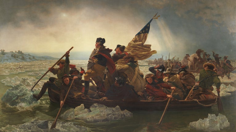 Washington Crossing the Delaware. Emanuel Leutze, 1851